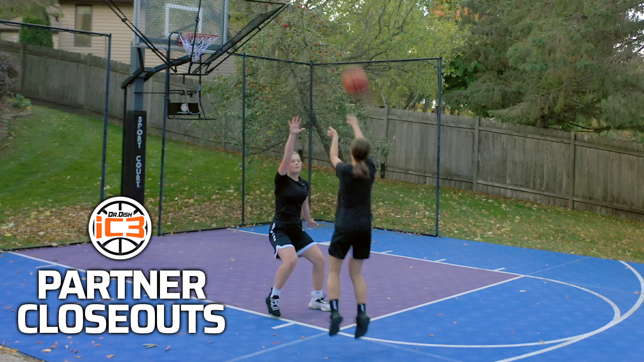 iC3 Basketball Drills Partner Closeout and Shoot Drill